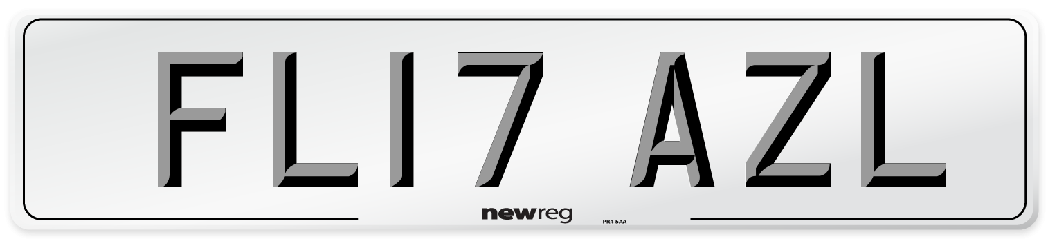 FL17 AZL Number Plate from New Reg
